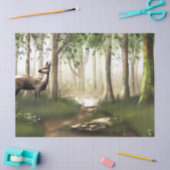 Deer in de Bossen Tissuepapier (Craft)