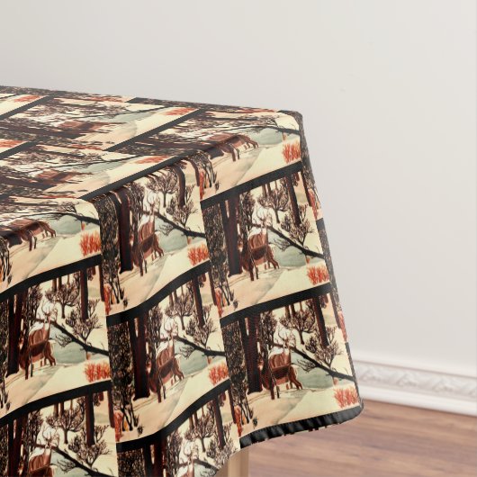 DEER IN DE BOSSTE Tafel Tafelkleed (Voorbeeld)