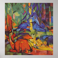 Deer in de Forest Franz Marc