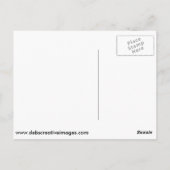 Deer in de sneeuw briefkaart (Achterkant)