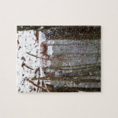 Deer in de sneeuwherfst legpuzzel (Horizontaal)