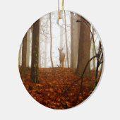 Deer in de vuist keramisch ornament (Links)