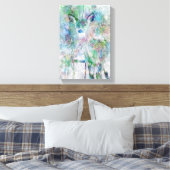 Deer in de winter canvas afdruk (Insitu (Slaapkamer))