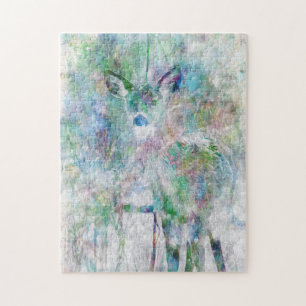 Deer in de winter legpuzzel