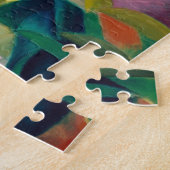 Deer in een klooster van Franz Marc Legpuzzel (Zijkant)