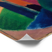 Deer in een klooster van Franz Marc Poster (Hoek)