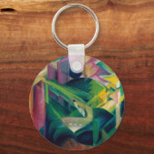 Deer in een klooster van Franz Marc Sleutelhanger (Voorkant)