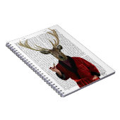 Deer in een rookjas notitieboek (Rechterzijde)