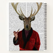 Deer in een rookjas notitieboek (Achterkant)