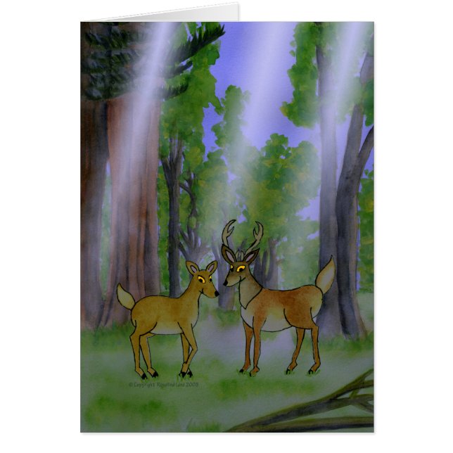 Deer in Forest Card (Voorkant)