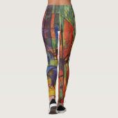 Deer in Forest II door Franz Marc, kunst Leggings (Achterkant)