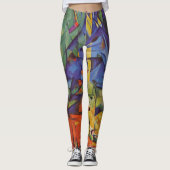 Deer in Forest II door Franz Marc, kunst Leggings (Voorkant)