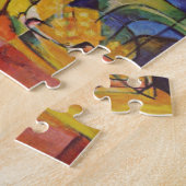Deer in Forest II door Franz Marc, kunst Legpuzzel (Zijkant)