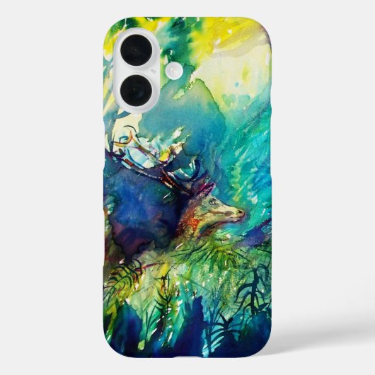 DEER IN GROEN WOODLAND Case-Mate iPhone CASE (Achterkant)