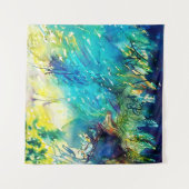 DEER IN GROEN WOODLAND WANDKLEED (Voorkant)