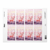 Deer in het bos etiket (Full Sheet)