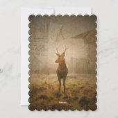 Deer in het bos feestdagenkaart (Achterkant)