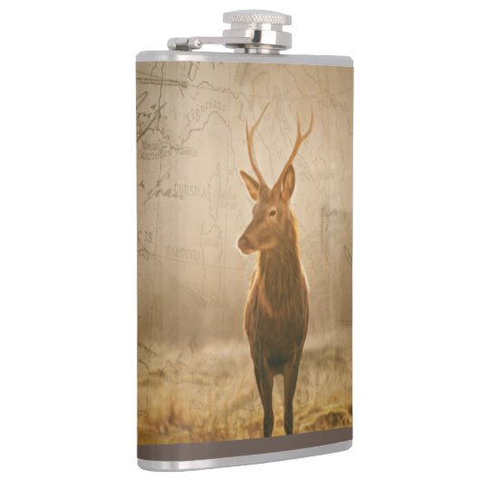 Deer in het bos heupfles (Rechts)