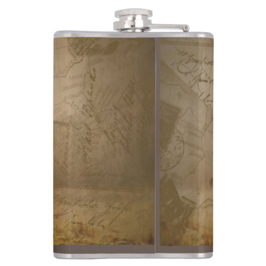 Deer in het bos heupfles (Achterkant)