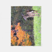 Deer in het najaar fleece deken (Voorkant)