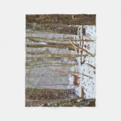 Deer in het sneeuwstorm fleece deken (Voorkant)