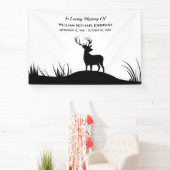 Deer in Loing Memory Herembrance Funeral Memorial Spandoek (Insitu)