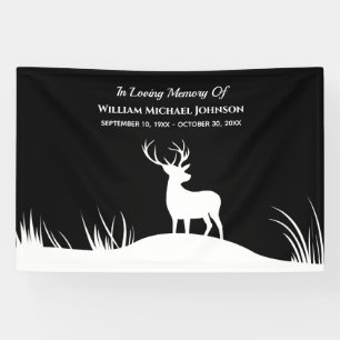 Deer in Loing Memory Herembrance Memorial Funeral Spandoek