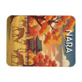 Deer in Nara Park Japan Travel Magneet (Horizontaal)