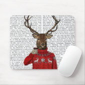 Deer in Ski Sweater 2 Muismat (Met muis)