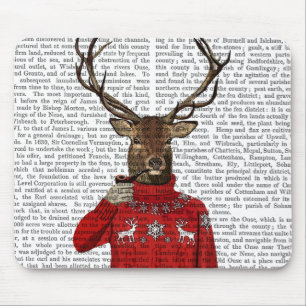 Deer in Ski Sweater 2 Muismat