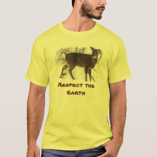 Deer in sneeuw - Aarde Dag T-shirt