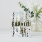 Deer in Snowfall Briefkaart (Staand voorkant)
