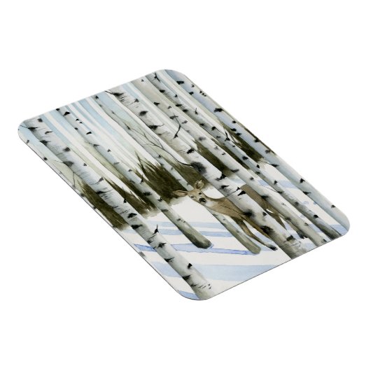 Deer in Snowfall Magneet (Rechterzijde)