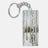 Deer in Snowfall Sleutelhanger (Voorkant Links)