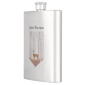 Deer in the Birch bossen / Persoonlijke naam Flacon (Links)