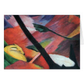 Deer in the Forest II par Franz Marc; Reh im Walde (Devant horizontal)