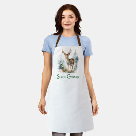 Deer In the Forrest, Holiday Vignette Schort