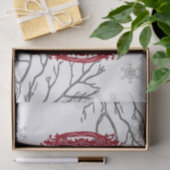 Deer in Winter Forest-kersttijdpapier Tissuepapier (Geschenk)