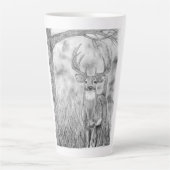 Deer in Woods Latte Mug (Devant)