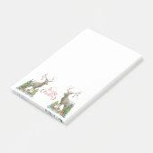 Deer, kerstbomen en Cadeaus Post-it Notes (Schuin)