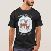 Deer Kerstmis T-Shirt (Voorkant)