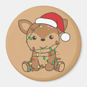 Deer-kerstwinterdieren Deer Magnet Magneet