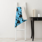 Deer Large Sherpa Blanket Deken (In situ)