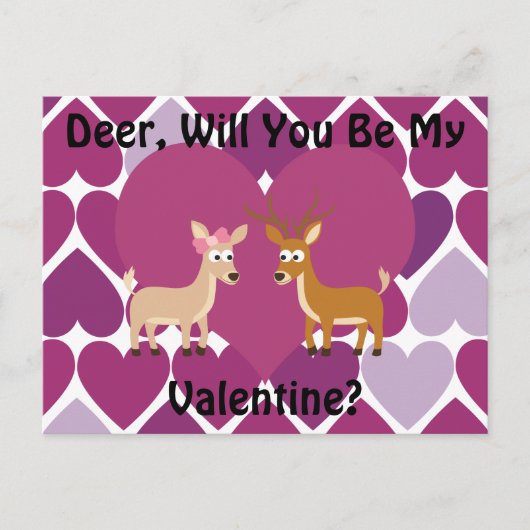 Deer Love Feestdagenkaart (Voorkant)