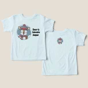 Deer-ly Schattig Peuter Shirt met bewerkbare naam