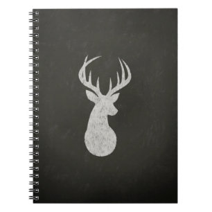 Deer met Antlers Chalk Drawing Notitieboek