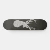 Deer met Antlers Chalk Drawing Skateboard (Horizontaal)
