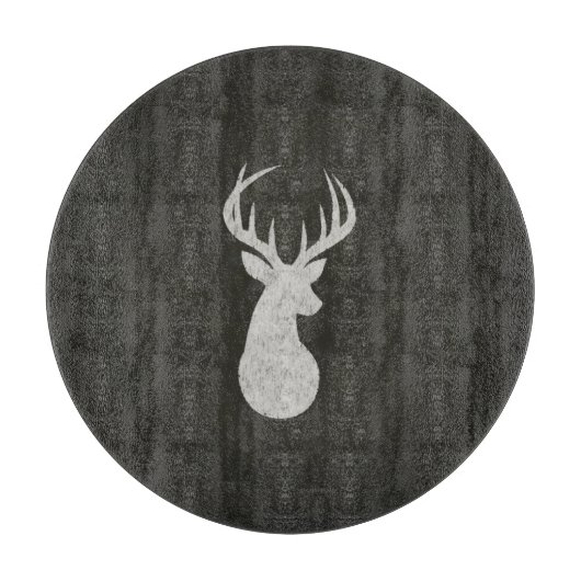 Deer met Antlers Chalk Drawing Snijplank (Voorkant)