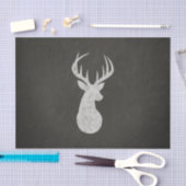 Deer met Antlers Chalk Drawing Tissuepapier (Craft)
