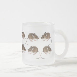 Deer Mice Frosted Glass Mok